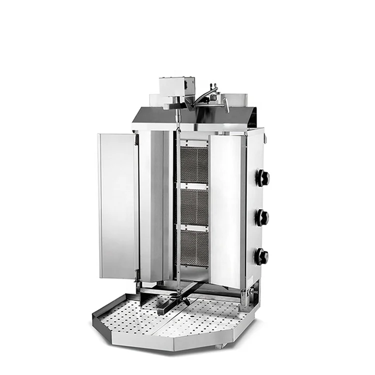 Meat supplier Big Capacity 30 to 70 kilogram Gas type Shawarma Machine kebab machine