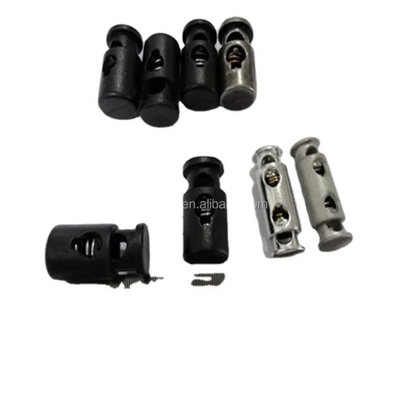 Nickle-free drawstring stainless steel cord stoppers