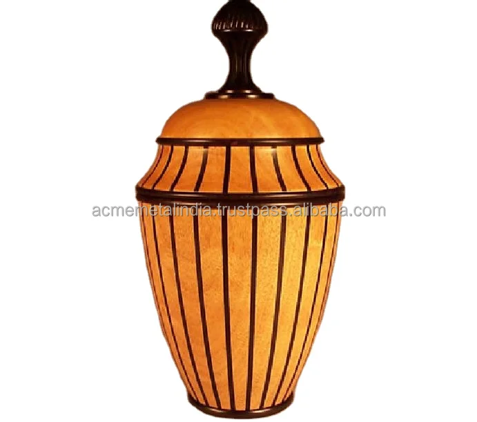 Pineapple Cremation Urns with Black and Yellow Finished Perfect for Adult Ashes Memorial Keepsake Wholesale Bulk Buy