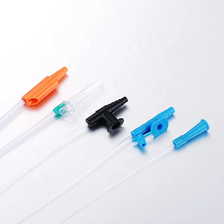High quality Medical Disposable PVC suction Catheter types colour codes with CE&ISO