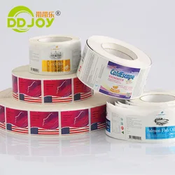 Self Adhesive Print Customized Private Logo Transparent Vinyl Sticker Clear Plastic Water Bottle Label Sticker