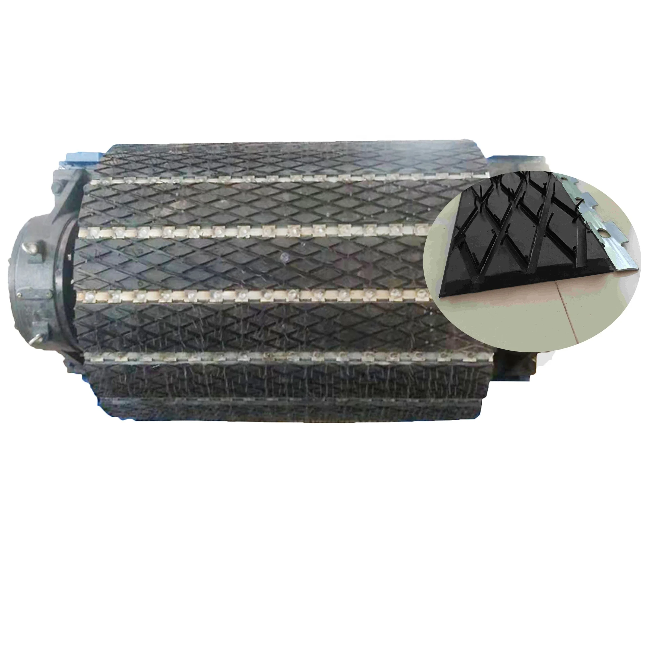 Conveyor repair maintenance Pulley Lagging Rubber sheet Slide-Lag Lagging