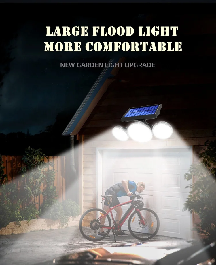 10 Grid Solar wall lamp human body sensing outdoor garden lamp waterproof wall lighting Remote Control small street lamp