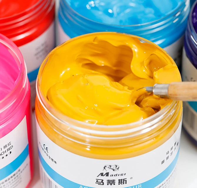Wholesale High Quality 500ml Multi Colors Acrylic Professional Custom Acrylic Paint Color