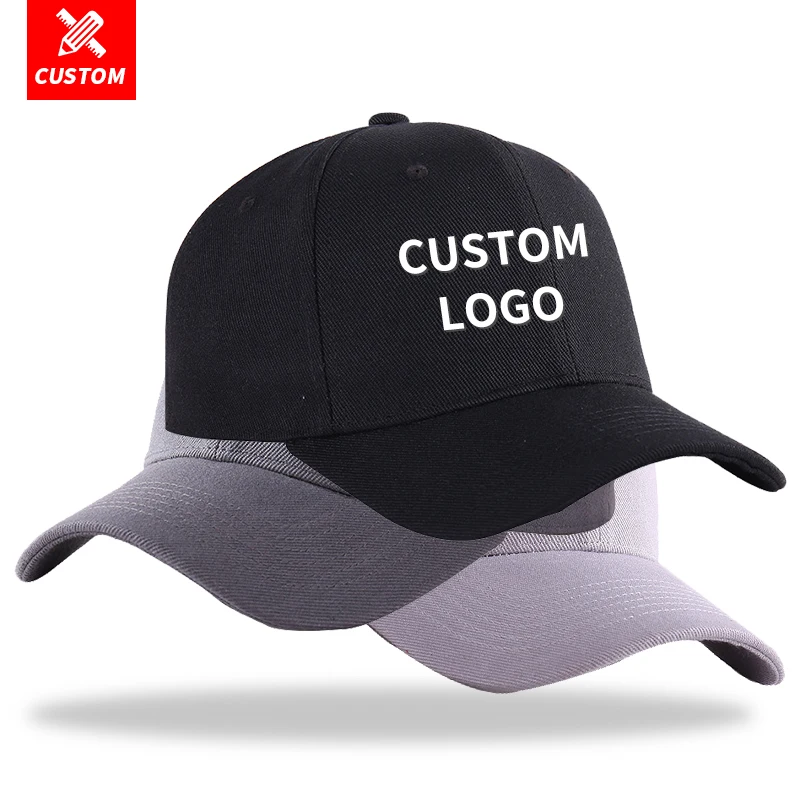 Custom Logo Cotton Trucker Hats Sports Baseball unisex ball cap 100% Cotton Baseball hat