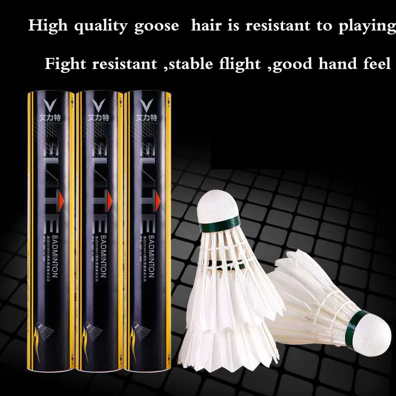 
Factory direct sale feather badminton shuttlecock 