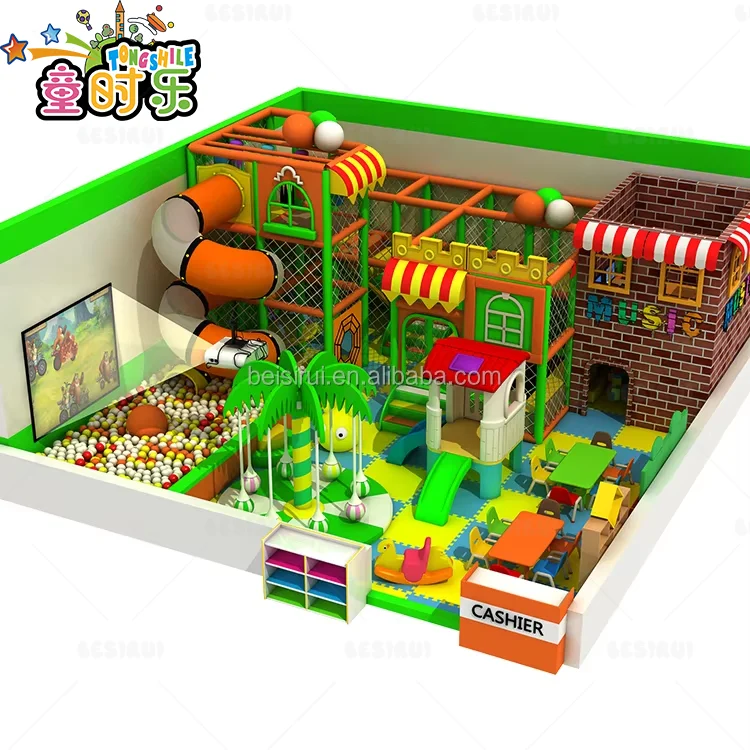 Manufacturer Customized Indoor Soft Play Area Indoor Playground Hot Air Balloon Theme Slide Ball Pool Indoor Amusement Equipment