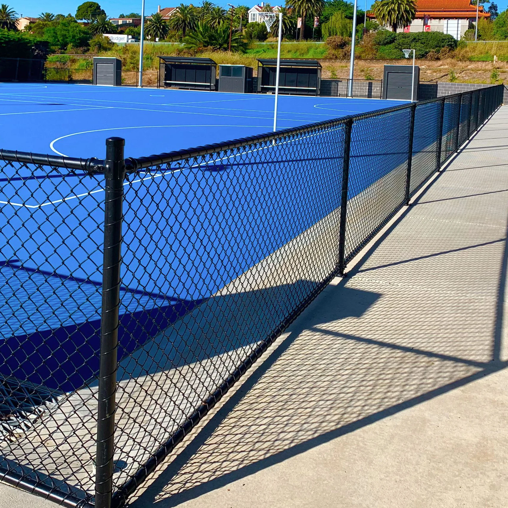 Hot sale PVC Vinyl coated diamond wire mesh fence panel for boundary fence chain link fence galvanized