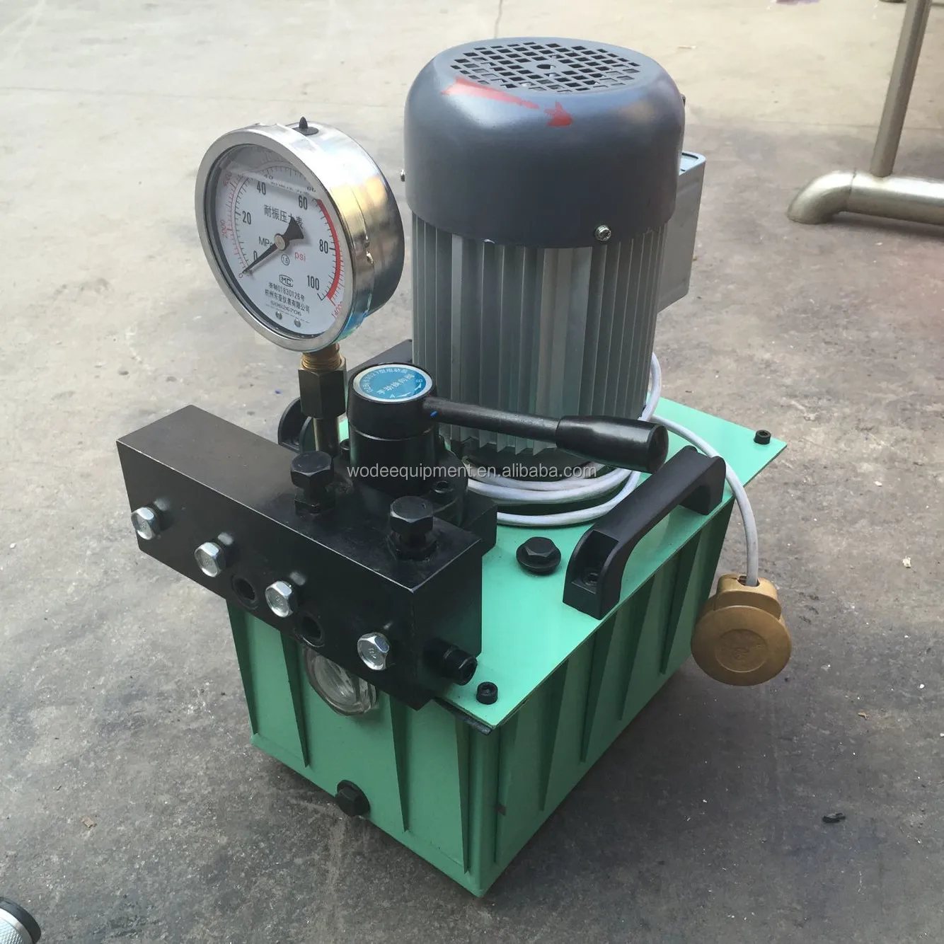 2024 WODETEC Super High Pressure Prestressed Tensioning Machinery ZB Series Hydraulic Electric Oil Pump For Jack