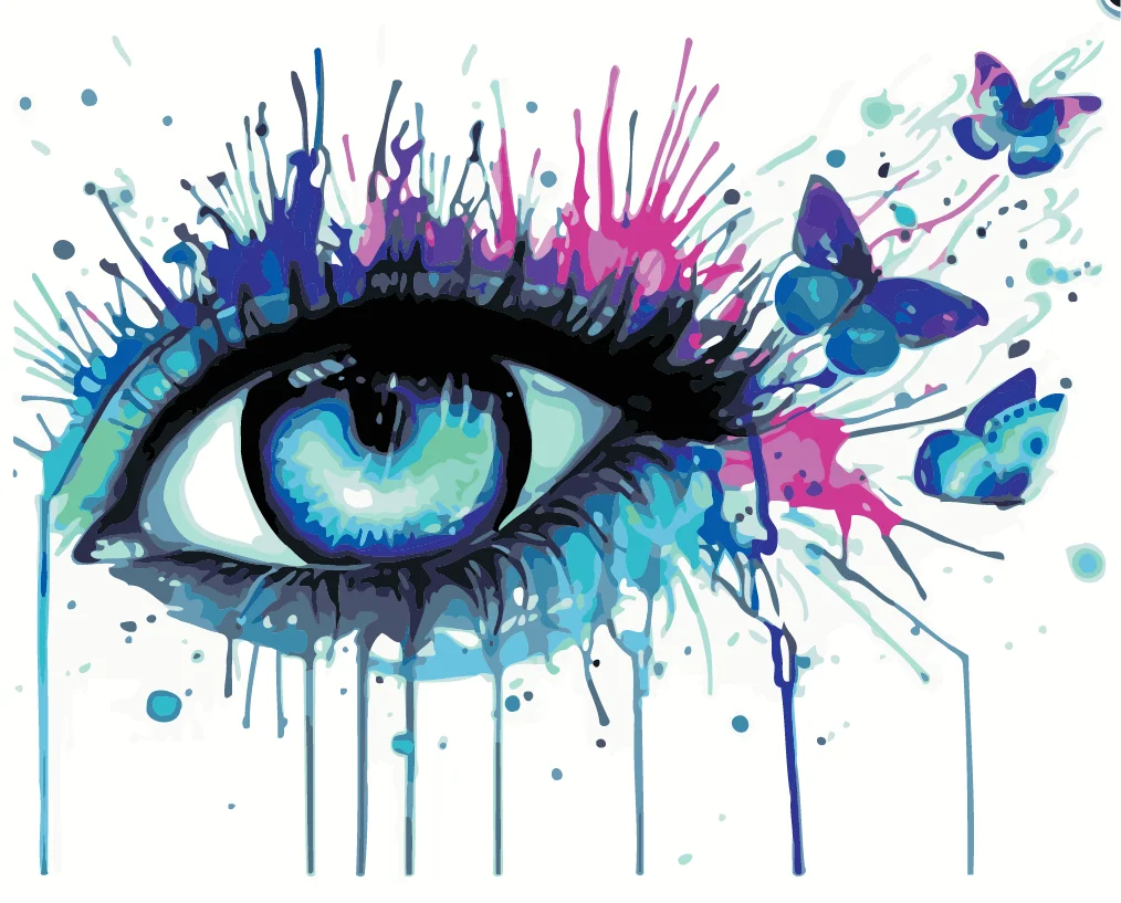 DM3d diy diamond painting canvas art wall pictures living room canvas paint abstract oil acrylic painting by numbers kids frame