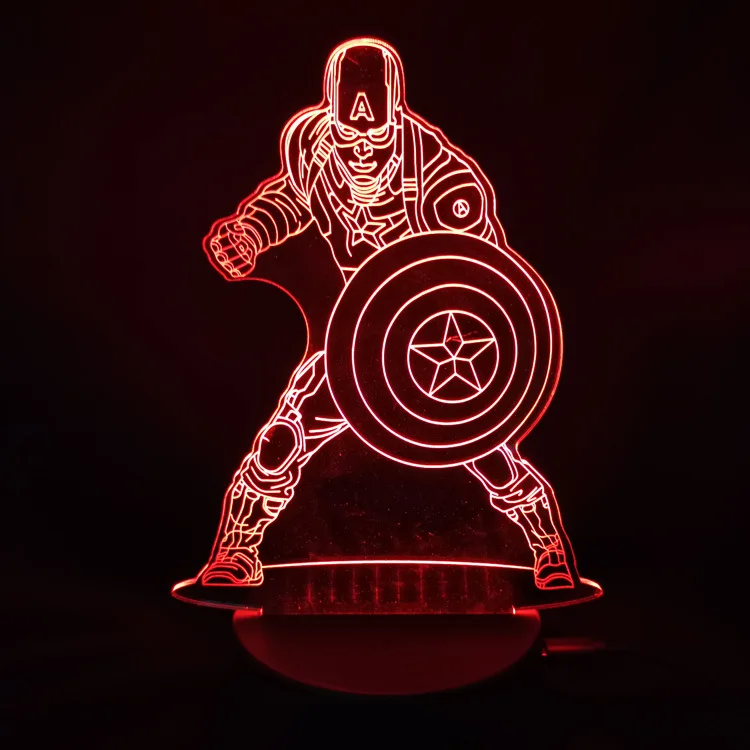 New Arrivals Smart Touch 16 Colors Changing Dimmable USB Powered Bedroom Decoration Table Sleep 3D Led Night Light Lamp for Kids