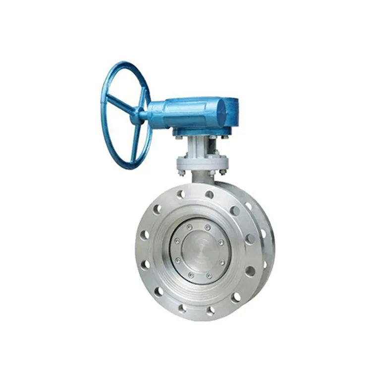 High Performance Double Offset Wafer Type Stainless Steel Hand Wheel pneumatic electric Butterfly Valve