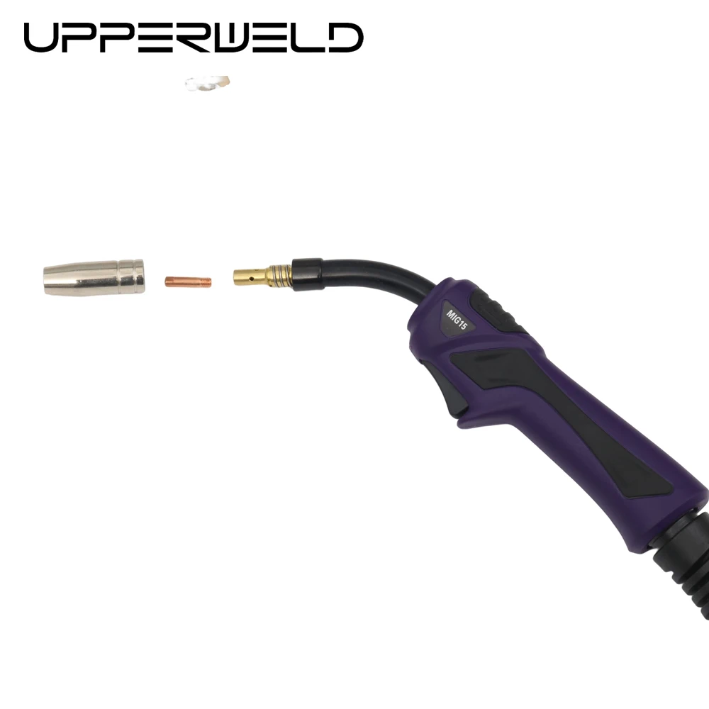 UPPERWELD 15AK MIG Welding Torch Complete Torch for Professional Welding CO2 Soldadura Welder 3m/4m/5m Binzel Type