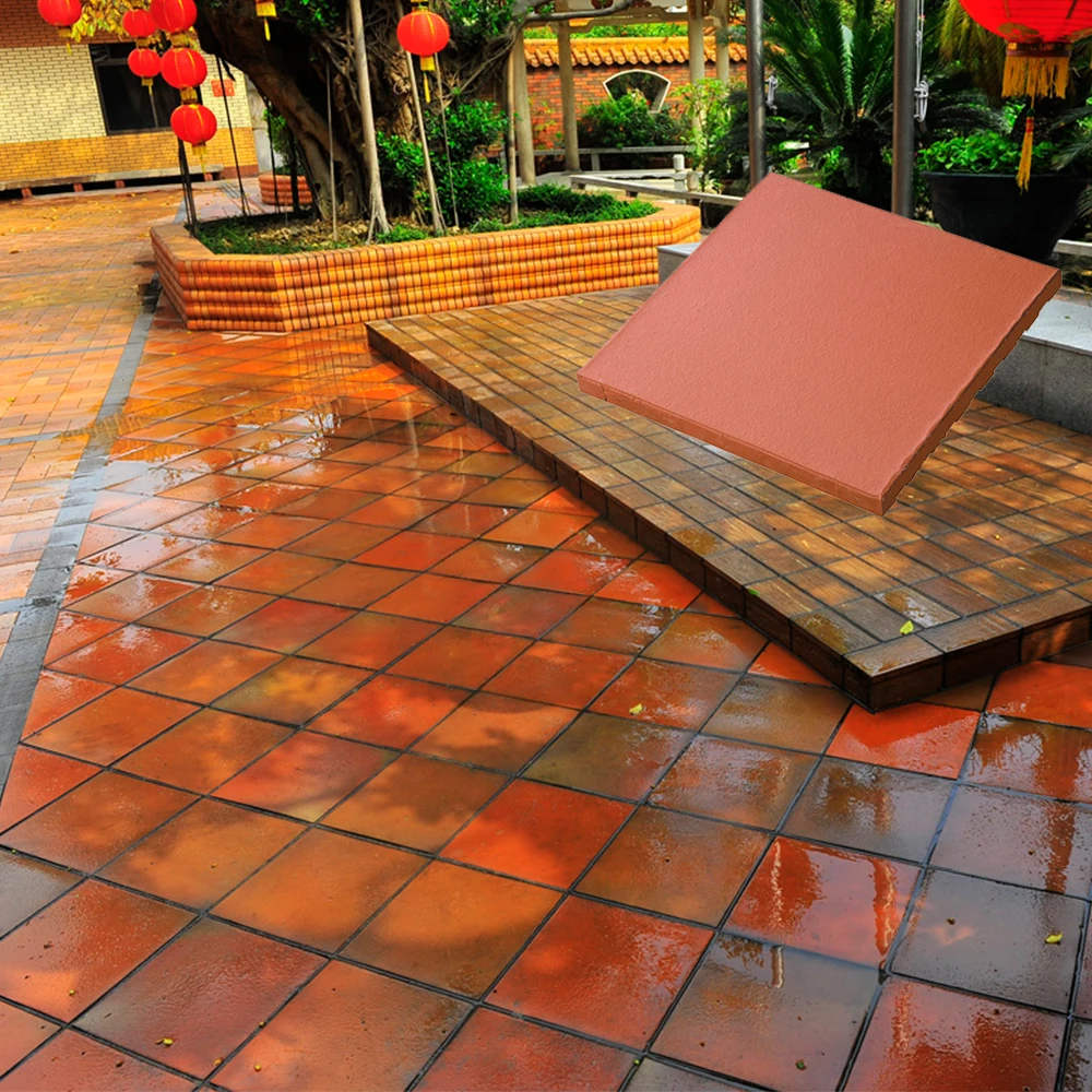 discontinued 200x200 8x8 ceramic brick slip courtyard backyard terracotta floor tiles outdoor