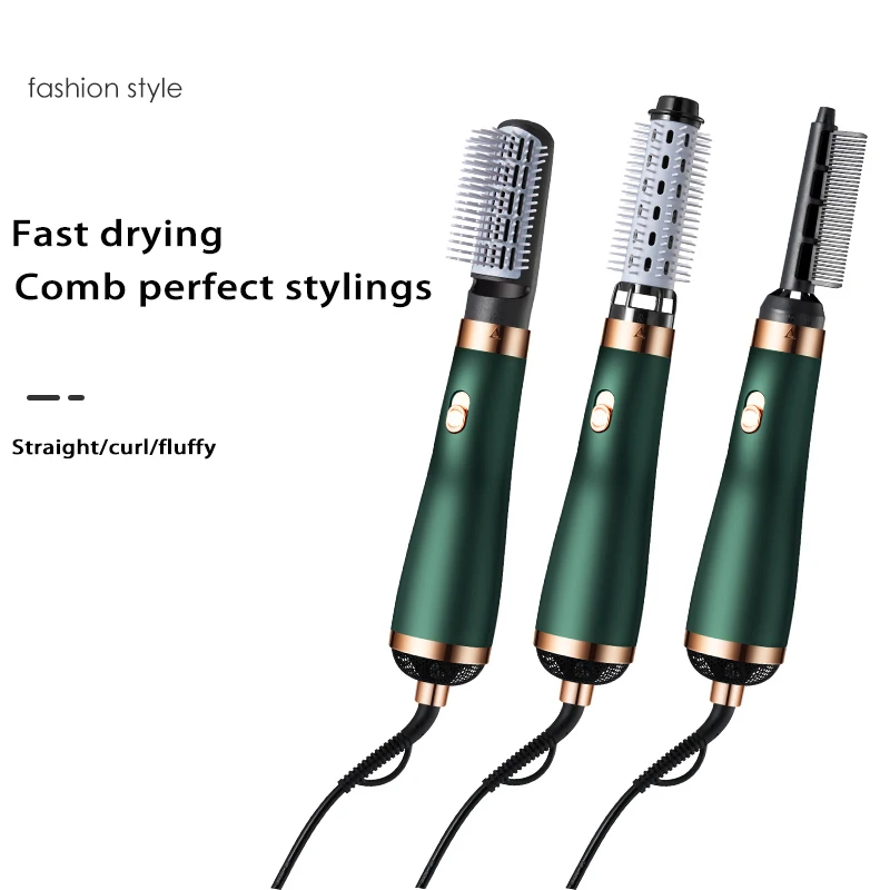 3 in 1 One Step Hair Dryer Hot Air Hair Brush Comb Hair Straightener Curler Brush Hot Selling