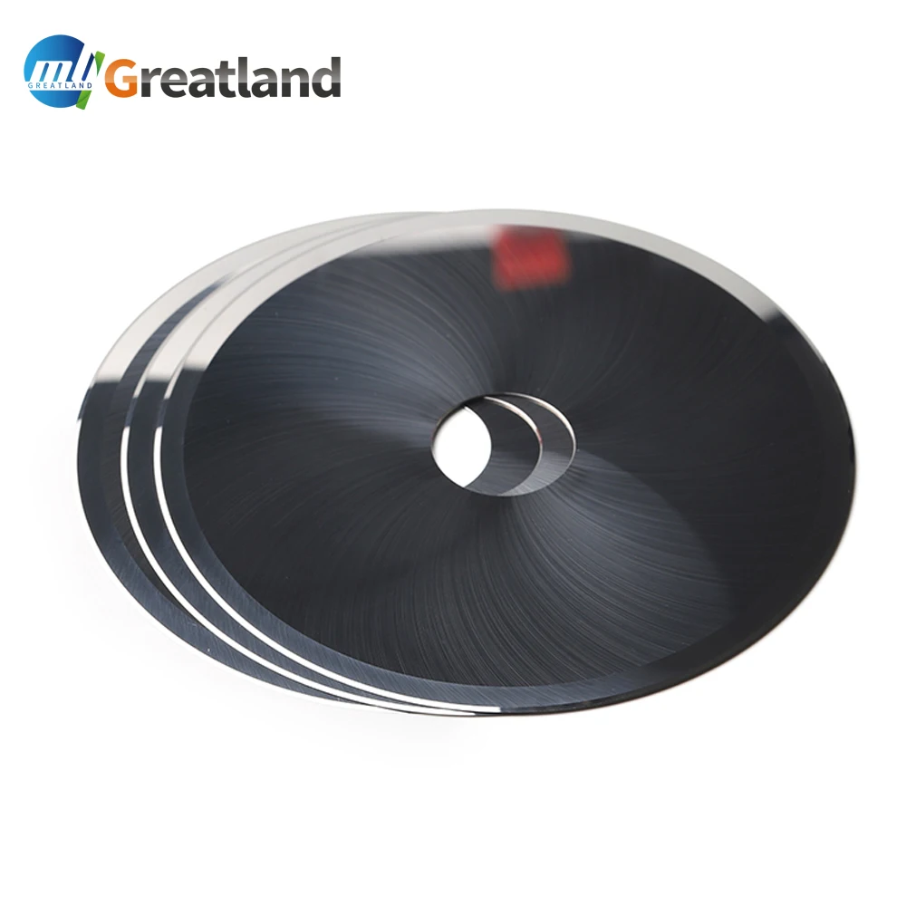 Greatland knife cutter blade of tissue log saw blade with automatic roll toilet paper cutting machine