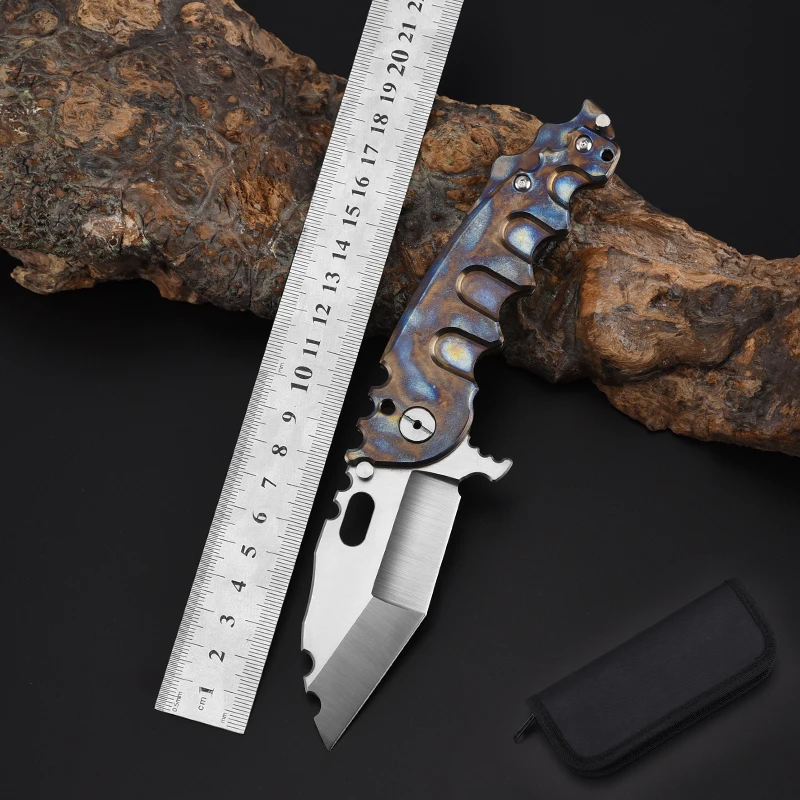Best High hardness material D2 mens hunting survival folding tactical pocket knife wholesale