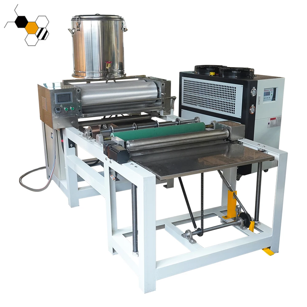 Electric auto beeswax embossing machine full automatic beeswax foundation machine