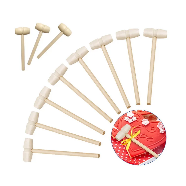 Маленький маленький деревянный молоток игрушки для домашних животных и аксессуары деревянное ремесло инструменты торта краб Смит отбойный шоколада
