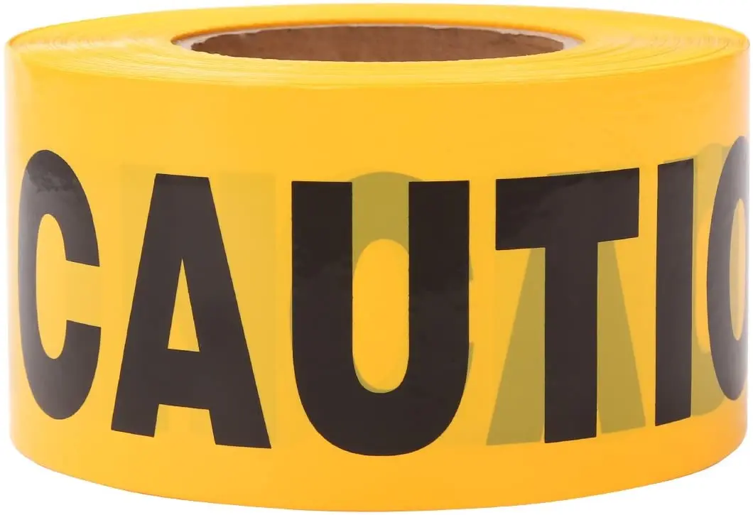 High Visibility Yellow Barrier Tape Ideal For Crime Scene Investigations