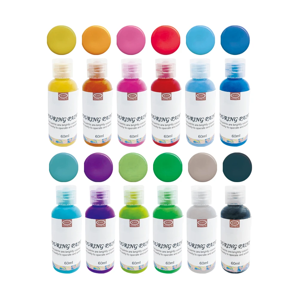 
Art Supplies with Silicone Oil Strainers for Canvas Wood DIY Art Pouring Acrylic Paint Set 