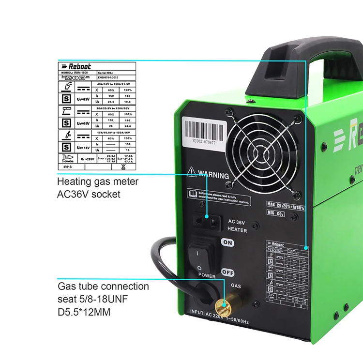 Hot Sale 150A Gas and Gasless MIG/Stick/Lift TIG Welder 4 in 1 Flux Core /Solid Wire Inverter Welding Machine MMA MIG MAG
