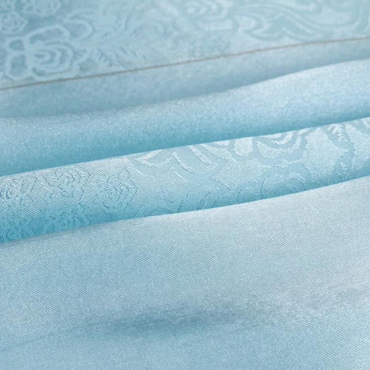 Suiting jacquard textiles brown dyed mikado stain fabric for wedding dress