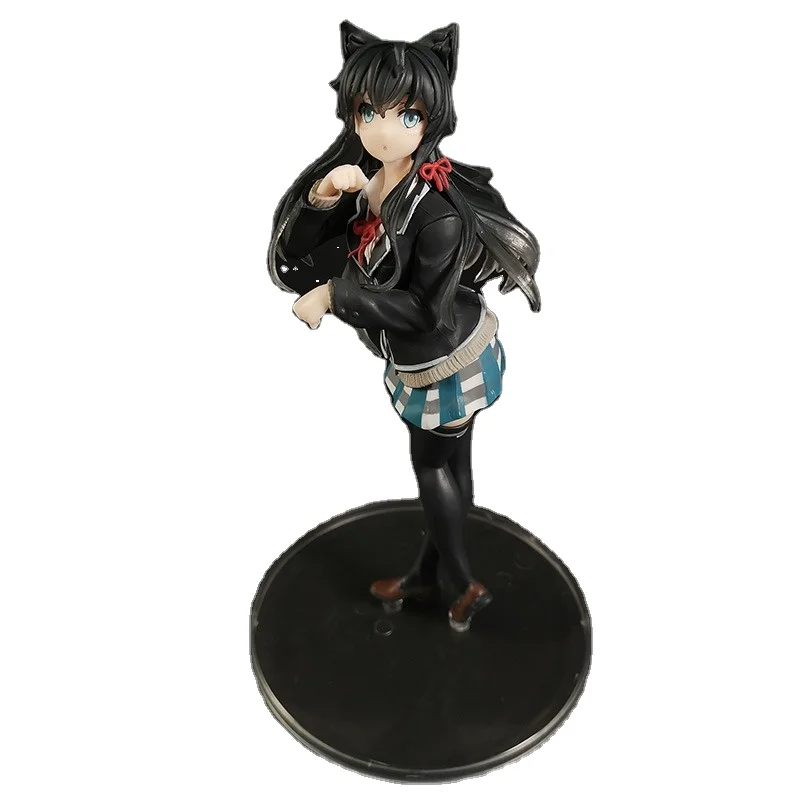 action figures My Teen Romantic Comedy SNAFU Yukinoshita Cat Ear Uniform 19CM Collectible Figure Model Doll Decoration Toy