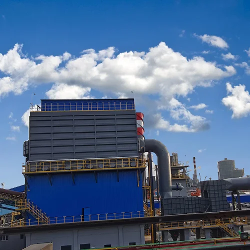 Пылесборник с длинным мешком и импульсным мешком низкого давления