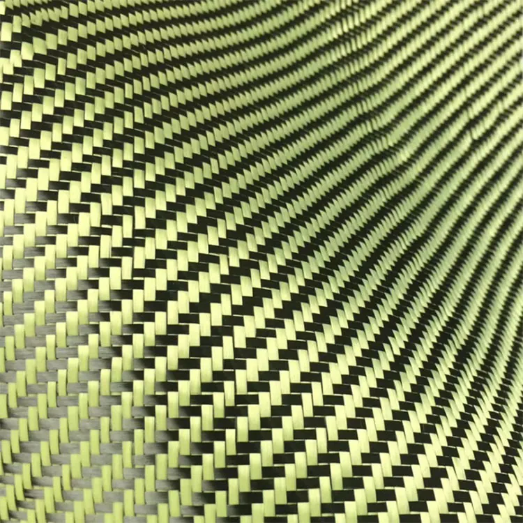 Custom Aramid and Carbon Mixed Fiber Fabric Cloth Hexagon Twill Plain Weave