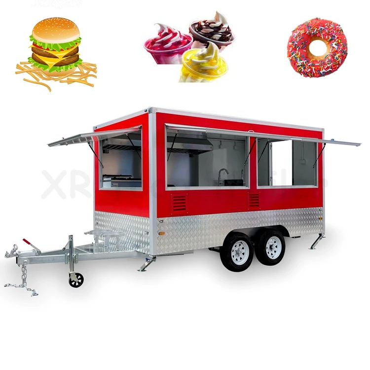 Best Designed Mobile Square Consession Trailer Food Carts and Food Trucks Mobile Food Trailers for Sale Malaysia Fiberglass