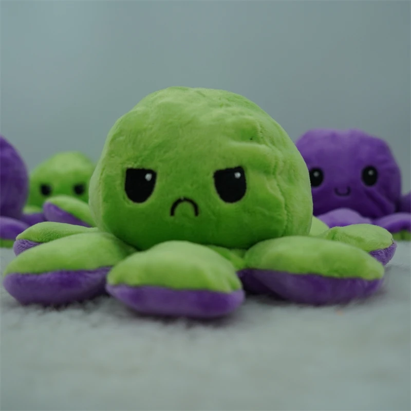 Wholesale High Quality Flip Octopus Plush Toy Stuffed Animal Toys Angry Reversible Octopus Plush Pillow