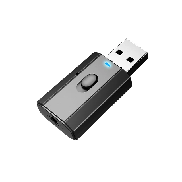 Музыкальный беспроводной адаптер 2 в 1 USB Blue-tooth совместимый BT5.0 аудио приемник передатчик автомобильный комплект