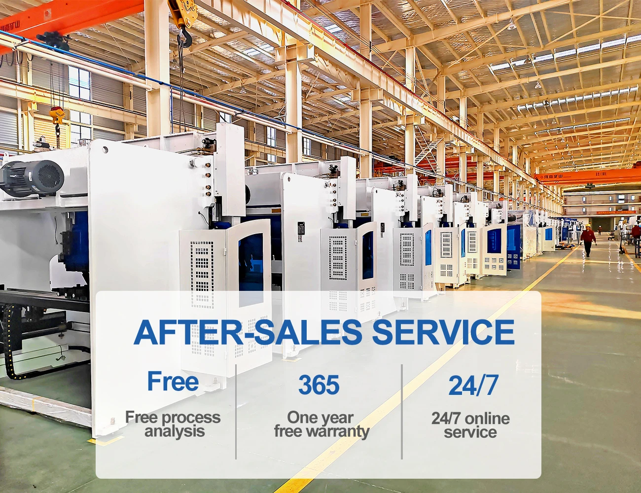 63T-2500 Double Servo Hydraulic CNC Press Brake with TP10s