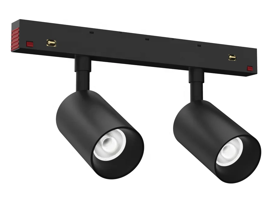 Лидер продаж, светодиодный светильник низкого напряжения 24 В/48 В, встраиваемый магнитный линейный Трековый светильник 2*6 Вт