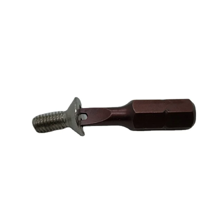 Custom CNC two holes security stainless steel M3.5 M4 M5 M6 M8 security screw eyes snake anti-theft bolt tool