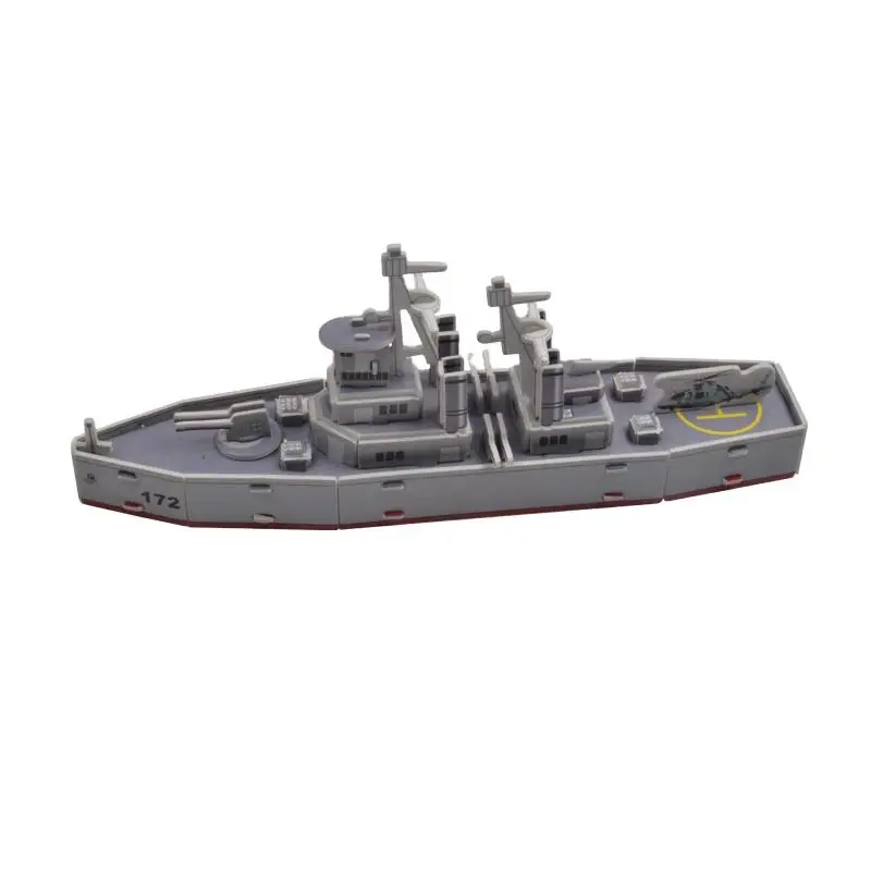 Latest Products Small Four Board Frigate Ship Model Jigsaw Puzzle 3D wooden puzzles for kids