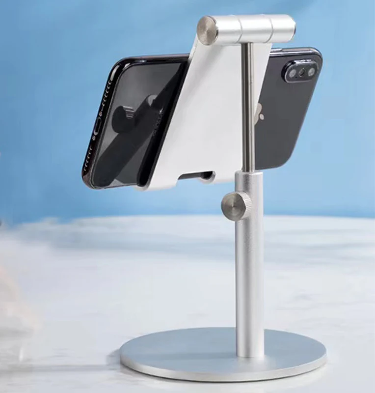 
NEW mobile video lifting telescopic round bottom desktop support lazy online universal mobile phone support 