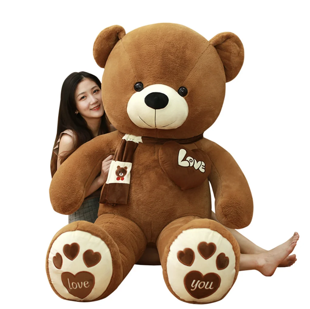 Hot Sale Hugging Large Teddy Bear with Bowknot Plush Toy Soft Toy Stuffed Gift Home Decoration Big Size