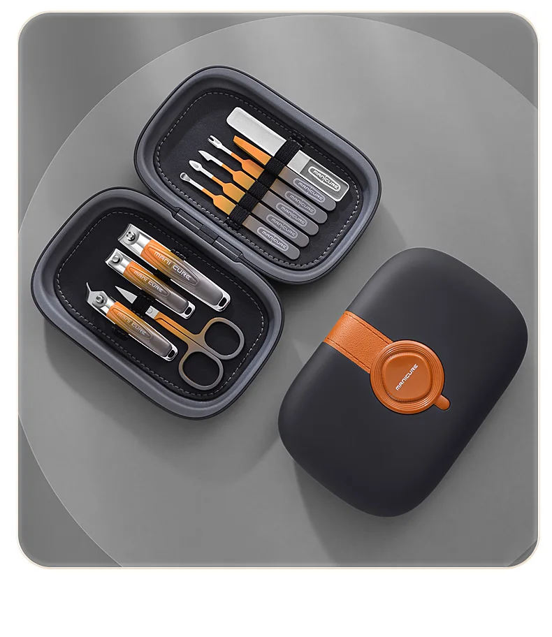 Женская летняя 2024 машинка для стрижки ногтей из нержавеющей стали набор ухода за ногтями 10 предметов маникюра и педикюра