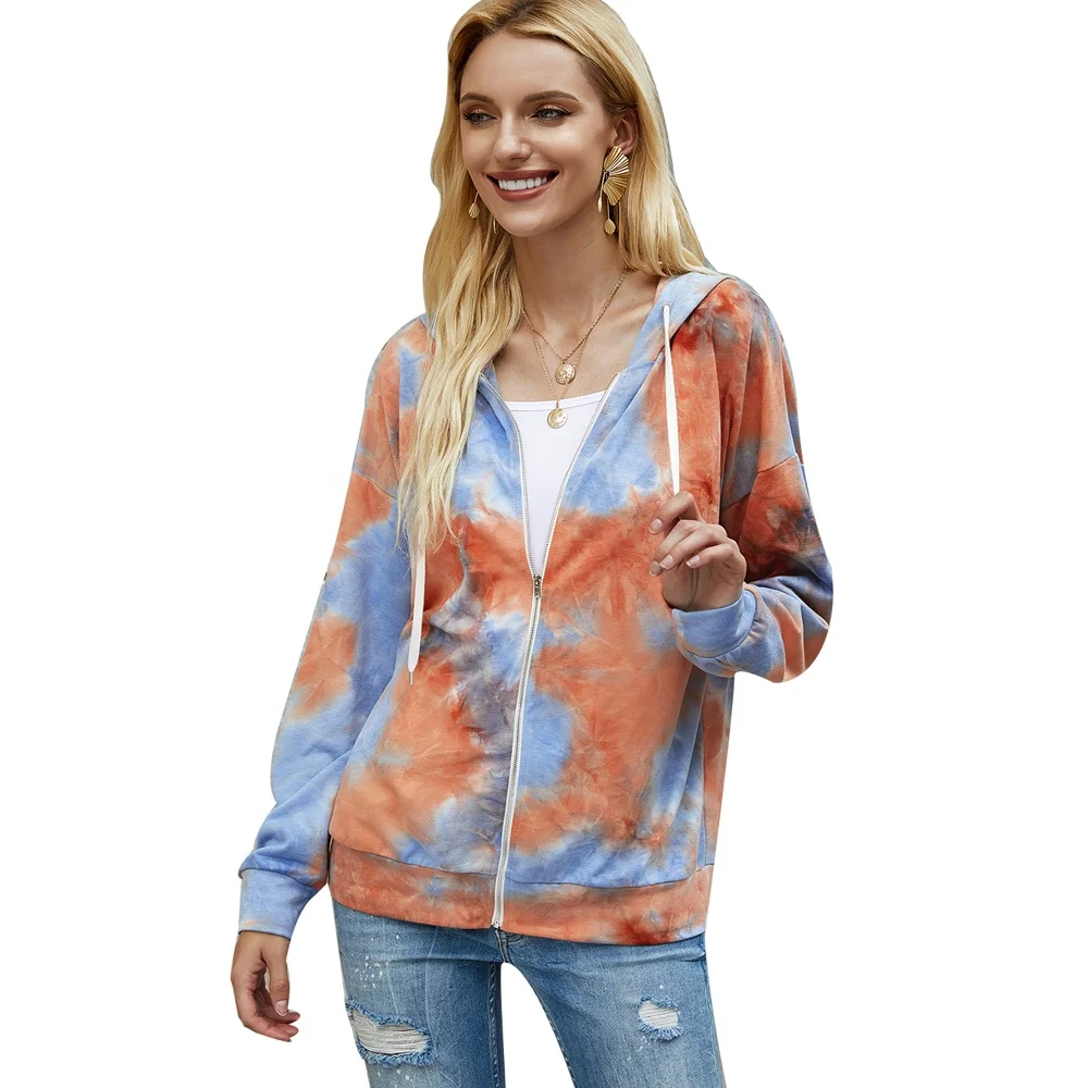 Женская толстовка с капюшоном, Повседневная Базовая удобная легкая куртка с длинным рукавом и завязкой на молнии