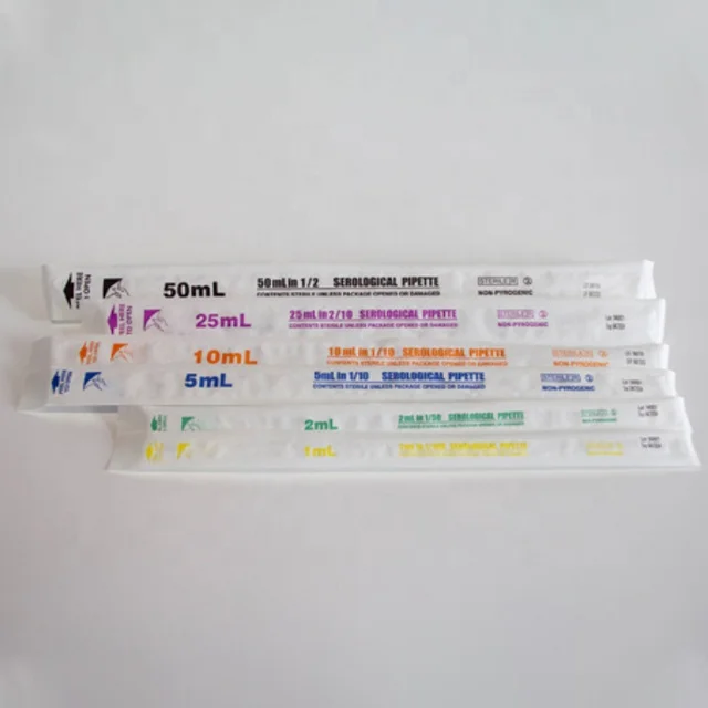 manufactural color laboratory glass 1ml 3ml 5ml 10ml 100ml liquid transfer serological pipette tips
