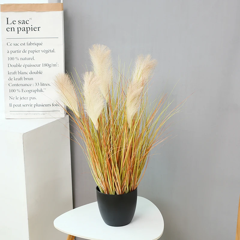 JIAHUI Hot sale artificial grass bonsai grass plant reed grass low price wholesale high quality