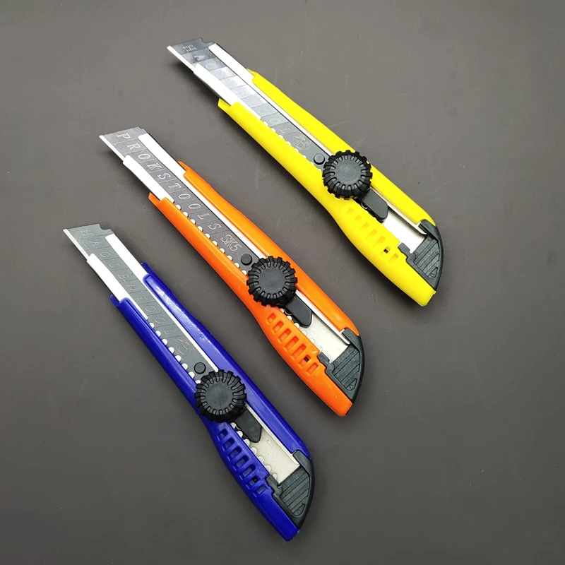 Quick Change Folding Utility Knife for Cutting Box Paper Pocket Knife Stainless blade