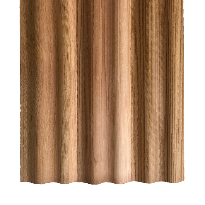 12mm Thick Indoor Cladding Panels High Quality Cedar Wood 3D Wall Panel