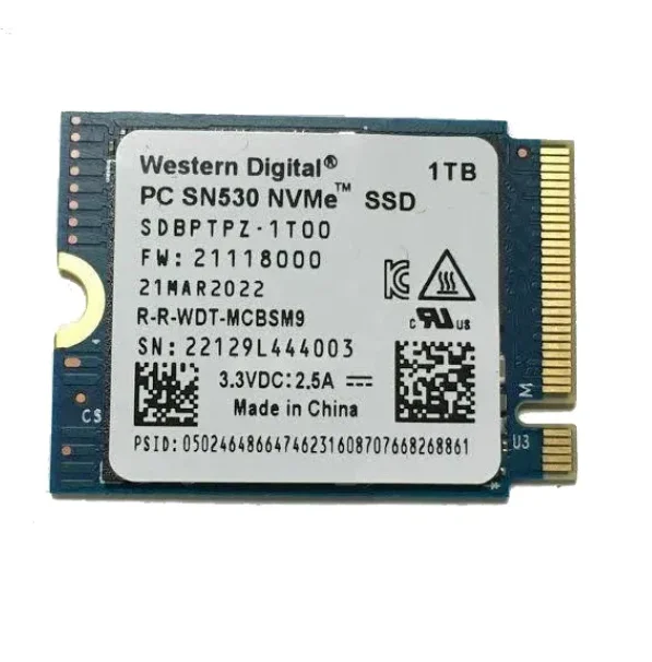 Good price M.2 NV-Me PCIE SSD 2230 256gb 512gb 1TB SN530 SSD for laptop