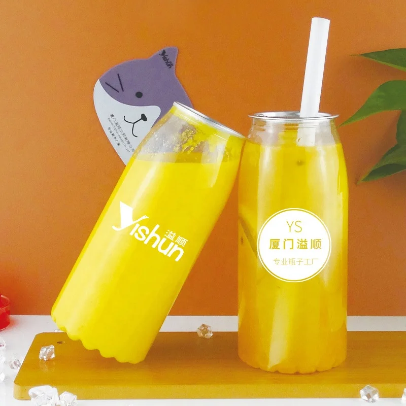 Easy Open Can Plastic Bottle For Soda Yogurt Bottle 500ml, 520ml, 600ml,650ml,1000ml
