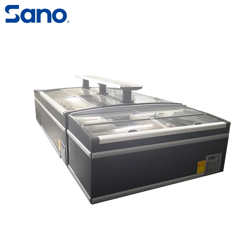New Design Meat Type Combined Freezer Refrigerator Commercial Supermarket Freezer and Fridges Supermarket Island Freezer