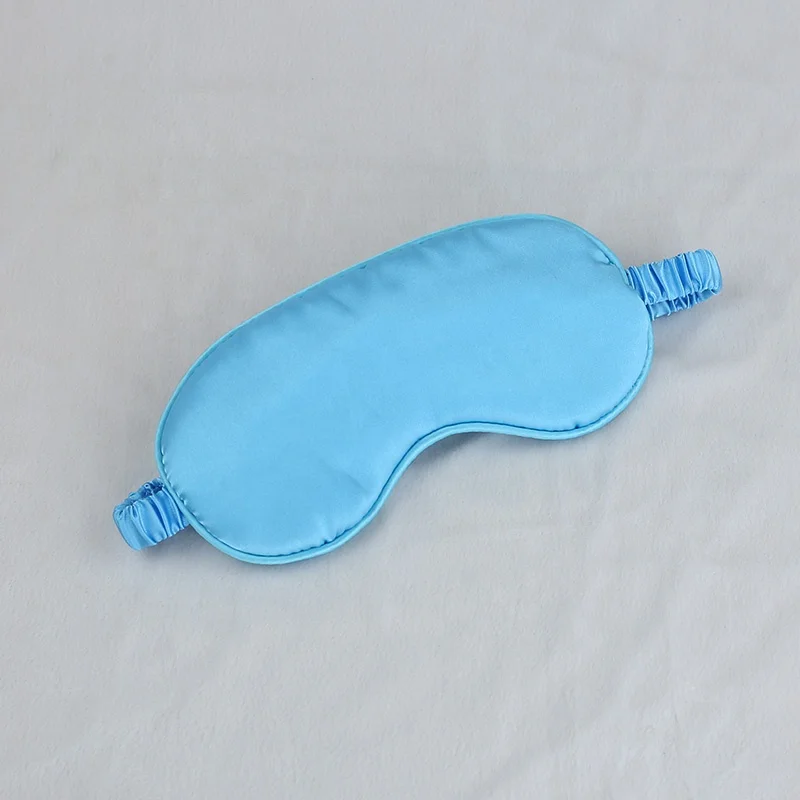 
Customized Hot Sale Plain Satin Silk Two Side Beauty Sleeping Eyemask With Printing Logo For Spa 