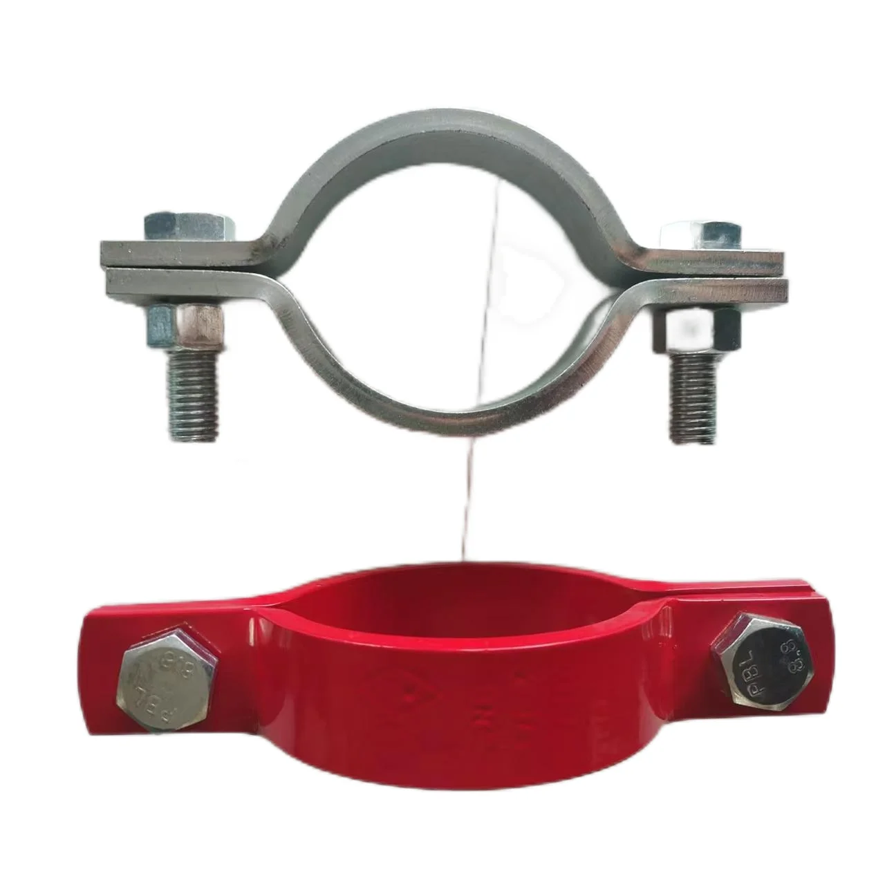 UTT60 Carbon Steel Standard Pipe Clamp with Laser Cutting Zinc Galvanizing for Seismic Stabilizer Bracket UL FM Certification